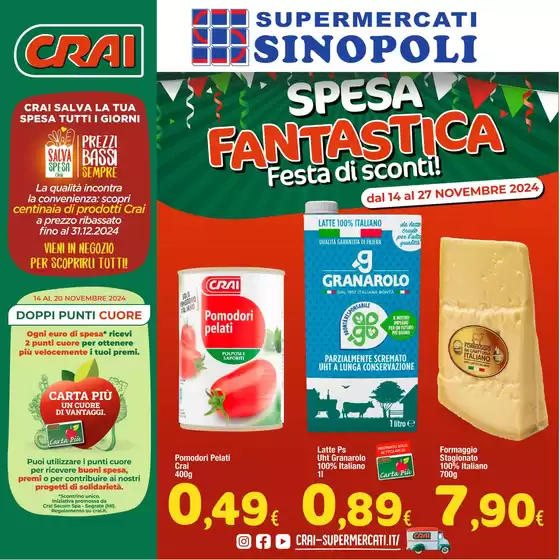 Volantino Crai a Chiaravalle Centrale | Spesa fantastica | 14/11/2024 - 27/11/2024