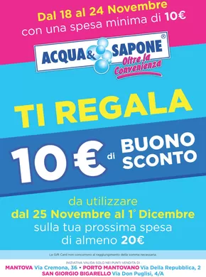 Volantino Acqua & Sapone | Ti Regala | 18/11/2024 - 24/11/2024