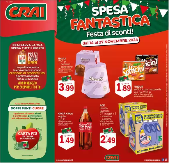 Volantino Crai a Aversa | Spesa fantastica | 14/11/2024 - 27/11/2024