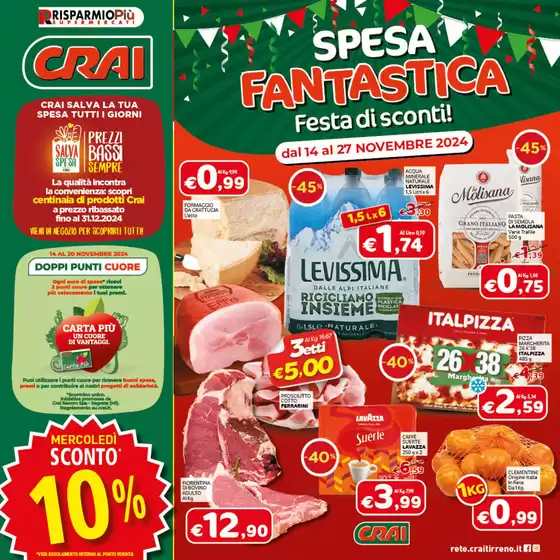 Volantino Crai a Settecamini | Spesa fantastica | 14/11/2024 - 26/11/2024