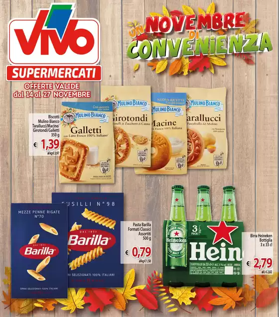 Volantino Vivo Market a Fiumicino | Novembre convenienza | 14/11/2024 - 27/11/2024