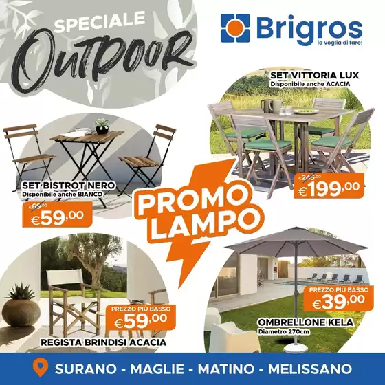 Volantino Brigros a Surano | Speciale outdoor | 14/11/2024 - 30/11/2024