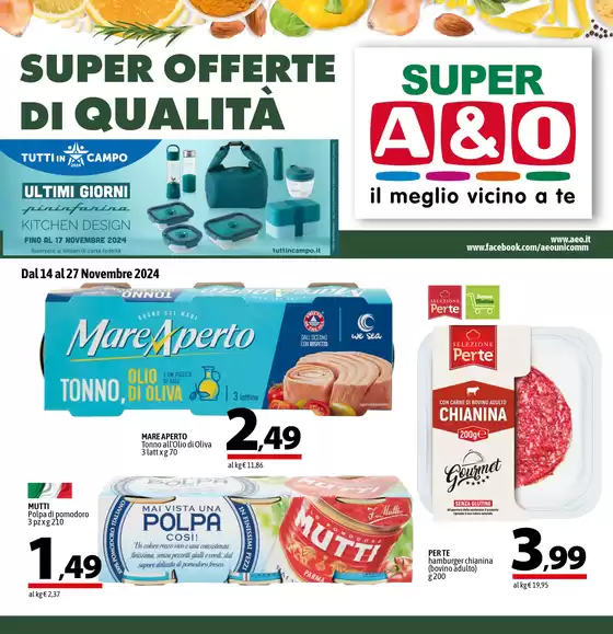 Volantino A&O a Padova | SUPER OFFERTE DI QUALITÀ | 14/11/2024 - 27/11/2024