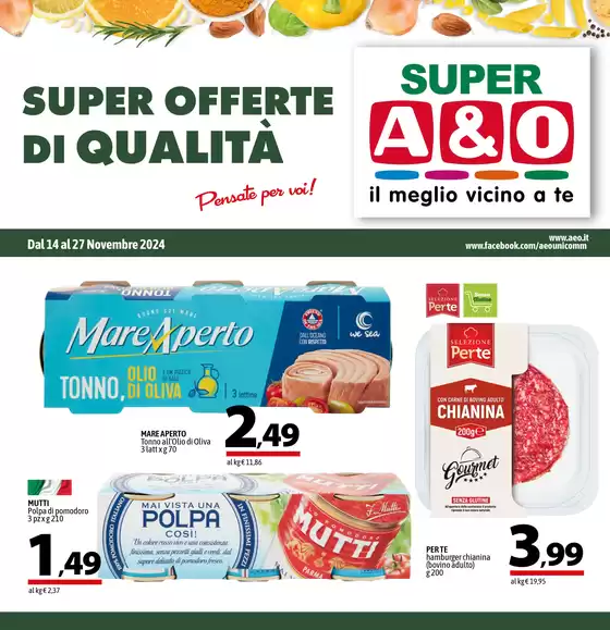 Volantino A&O a Jesolo | SUPER OFFERTE DI QUALITÀ | 14/11/2024 - 27/11/2024