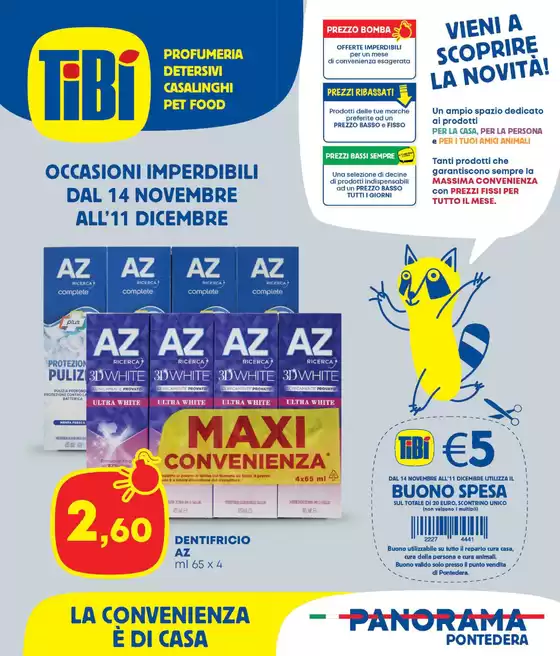 Volantino Panorama a Pontedera | La Convenienza è di Casa | 14/11/2024 - 11/12/2024