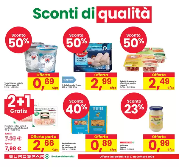 Volantino Eurospar a Lugo | Sconti di qualità  | 14/11/2024 - 27/11/2024