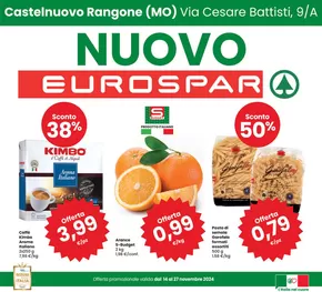 Volantino Eurospar a Valsamoggia | Nuovo eurospar | 14/11/2024 - 27/11/2024