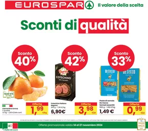 Volantino Eurospar a Malè | Sconti di qualità  | 14/11/2024 - 27/11/2024