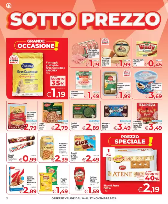 Volantino Eurospar a Nuoro | Sotto prezzo | 14/11/2024 - 27/11/2024