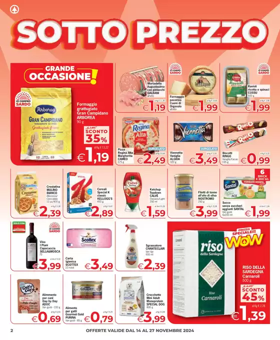 Volantino Eurospar a Cagliari | Sotto prezzo | 14/11/2024 - 27/11/2024