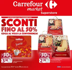 Volantino Carrefour Market Superstore a Montemurlo | Sconti fino al 50% | 14/11/2024 - 27/11/2024