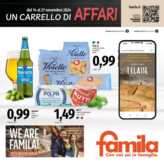 Volantino Famila a Ferrara | Un carrello di affari  | 14/11/2024 - 27/11/2024