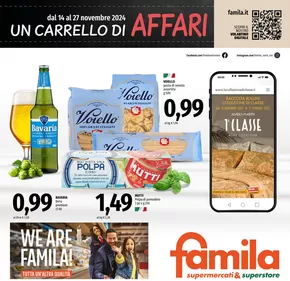 Volantino Famila Superstore a Creazzo | Un carrello di affari  | 14/11/2024 - 27/11/2024