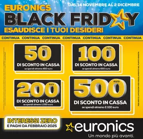 Volantino Euronics a Bari | Black friday continua | 14/11/2024 - 2/12/2024