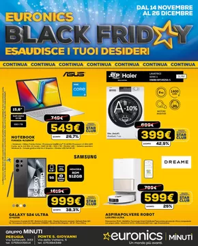 Volantino Euronics | Il Black Friday di Euronics, continua! | 14/11/2024 - 26/11/2024