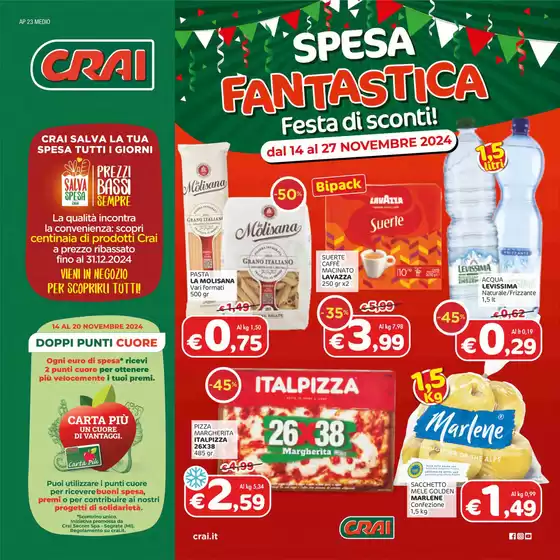 Volantino Crai a Corsico | Spesa fantastica | 14/11/2024 - 27/11/2024