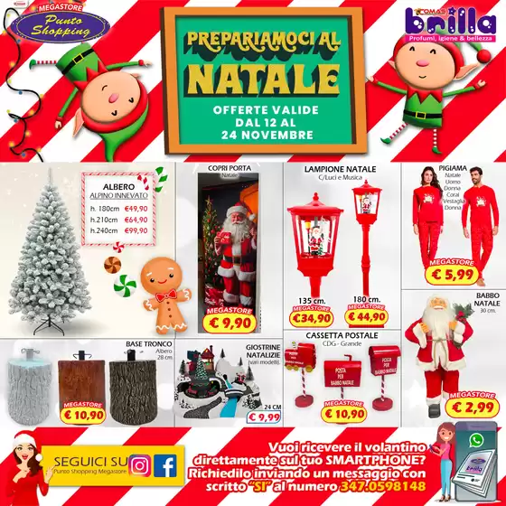 Volantino Punto Shopping Megastore a Catania | Prepariamoci al natale | 14/11/2024 - 24/11/2024