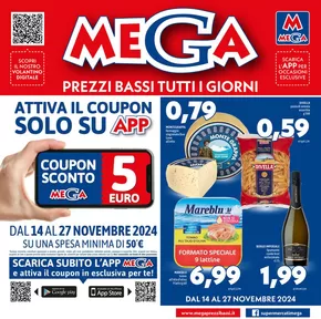 Volantino Supermercati Mega a Santa Maria di Sala | Prezzi bassi tutti i giorni | 14/11/2024 - 27/11/2024