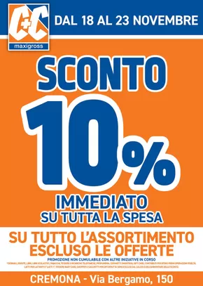 Volantino C+C | Sconto 10% | 18/11/2024 - 23/11/2024