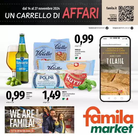 Volantino Famila Market a Montegrotto Terme | UN CARRELLO DI AFFARI | 14/11/2024 - 27/11/2024