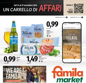 Volantino Famila Market | UN CARRELLO DI AFFARI | 14/11/2024 - 27/11/2024