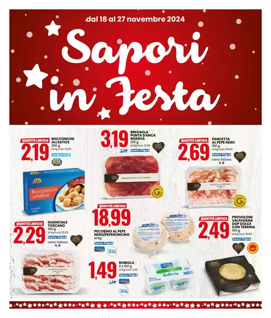 Volantino Eurospin a Andria | Sapori in Festa | 18/11/2024 - 27/11/2024