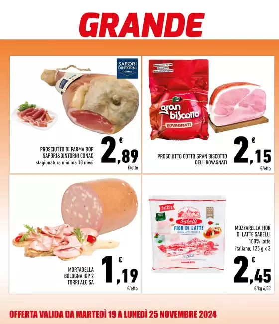 Volantino Conad a Avezzano | GRANDE CONVENIENZA | 19/11/2024 - 25/11/2024