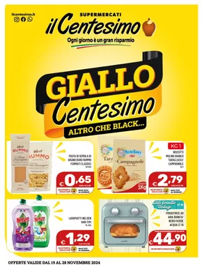 Offerte di Iper e super a Caltanissetta | Giallo Centesimo altro che black in Il Centesimo | 19/11/2024 - 28/11/2024