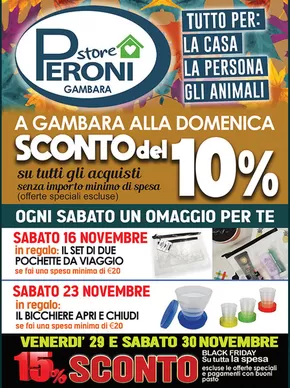 Volantino Supermercati Peroni a Mantova | Ogni sabato un omaggio per te | 15/11/2024 - 30/11/2024