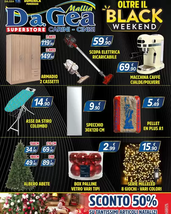 Volantino DA.GEA Superstore a Cinisi | Black weekend | 15/11/2024 - 29/11/2024