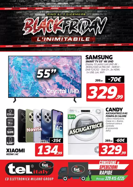 Volantino Telitaly a Casoria | Black Friday | 15/11/2024 - 7/12/2024