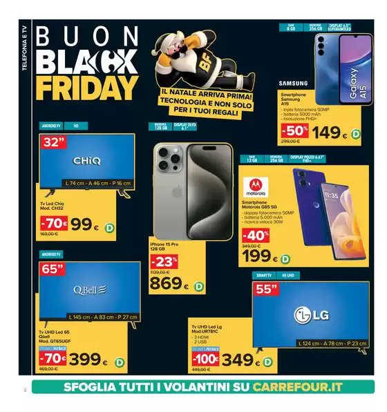 Volantino Carrefour Ipermercati a Carugate | Black Friday | 18/11/2024 - 2/12/2024