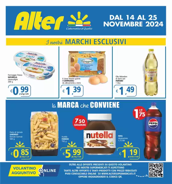 Volantino Alter Discount | I nostri marchi esclusivi | 15/11/2024 - 25/11/2024