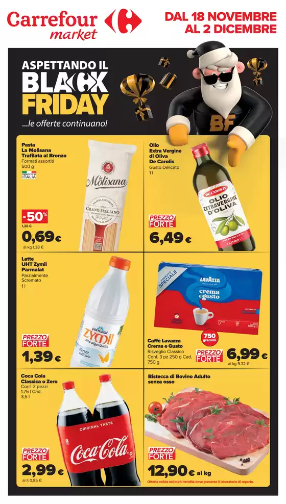 Volantino Carrefour Market a Latina | Black Friday | 18/11/2024 - 2/12/2024