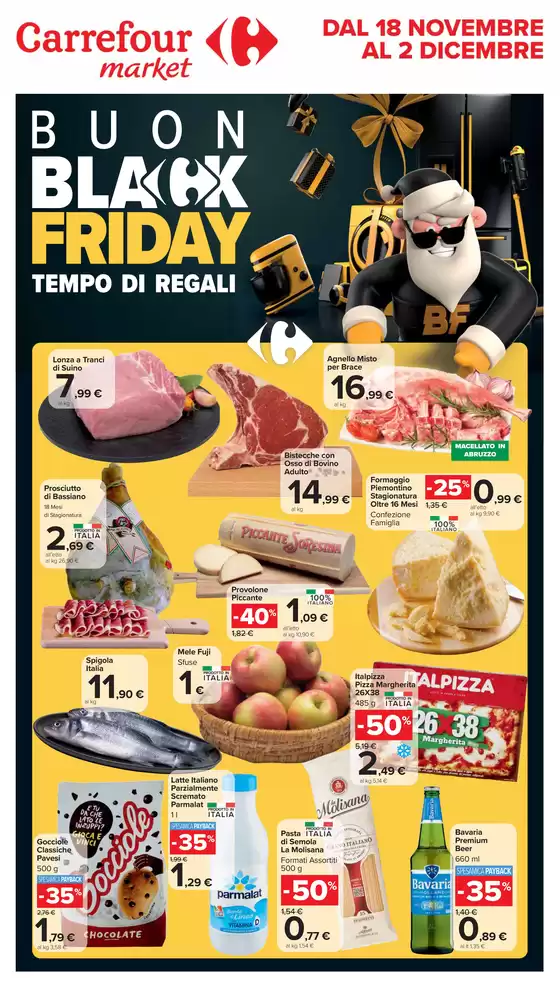 Volantino Carrefour Market | Black Friday | 18/11/2024 - 2/12/2024