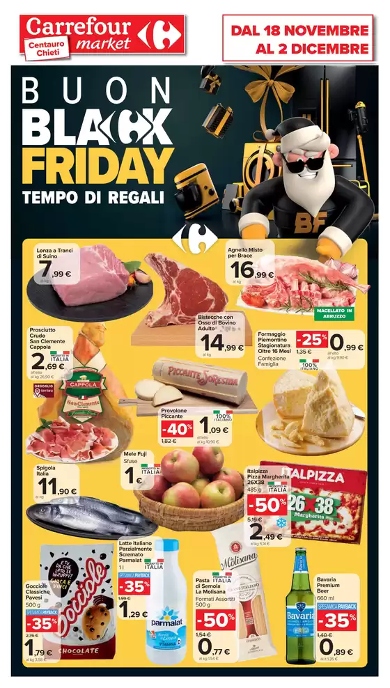 Volantino Carrefour Market a Chieti | Black Friday | 18/11/2024 - 2/12/2024