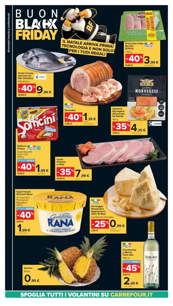 Volantino Carrefour Market a Bologna | Black Friday | 18/11/2024 - 2/12/2024