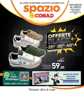 Volantino Spazio Conad a Monticelli Pavese | Offerte black | 25/11/2024 - 3/12/2024