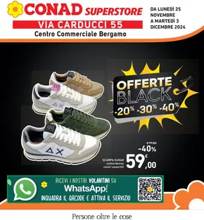 Offerte di Iper e super a Dalmine | Offerte black in Conad Superstore | 25/11/2024 - 3/12/2024