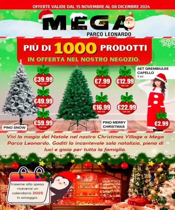 Volantino Mega a Roma | Mega P. Leonardo - Più di 1000 prodotti in offerta! | 15/11/2024 - 8/12/2024