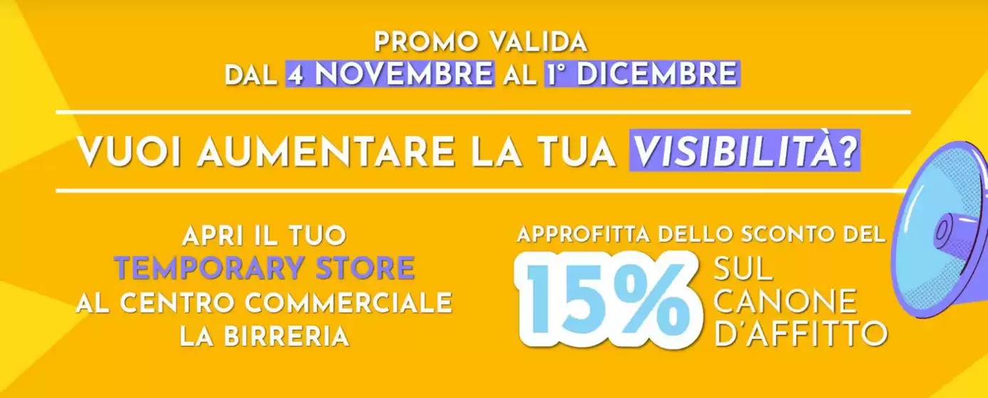 Volantino Centro Commerciale La Birreria  a Napoli | Promo valida | 15/11/2024 - 1/12/2024