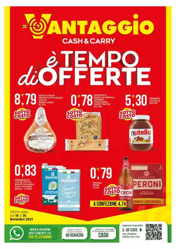 Volantino Vantaggio Cash&Carry a Caivano | Tempo di offerte | 18/11/2024 - 30/11/2024