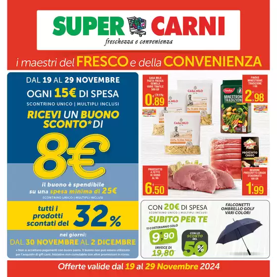 Volantino Super Carni a Mola di Bari | I maestri del fresco e della convenienza | 18/11/2024 - 29/11/2024