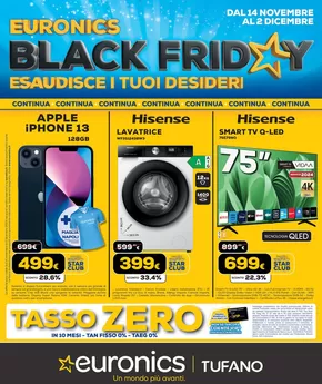 Volantino Euronics | Black friday continua | 18/11/2024 - 2/12/2024