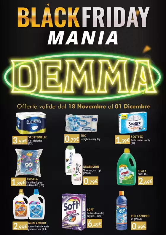 Volantino Sanitaria Demma a Bagheria | Black Friday Mania | 18/11/2024 - 1/12/2024