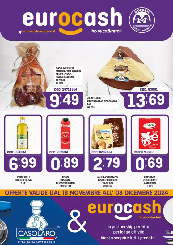 Volantino Eurocash Morgese a Maddaloni | Offerte Eurocash | 18/11/2024 - 8/12/2024