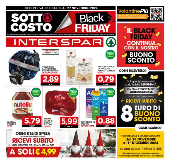 Volantino Interspar a Rende | Sotto costo  | 18/11/2024 - 27/11/2024