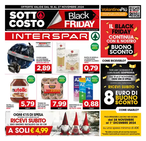 Volantino Interspar a Crispiano | Sotto costo  | 18/11/2024 - 27/11/2024