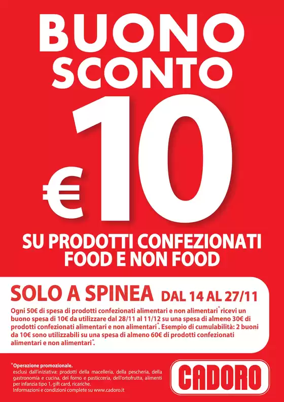 Volantino Cadoro a Pordenone | Buono Sconto | 18/11/2024 - 27/11/2024