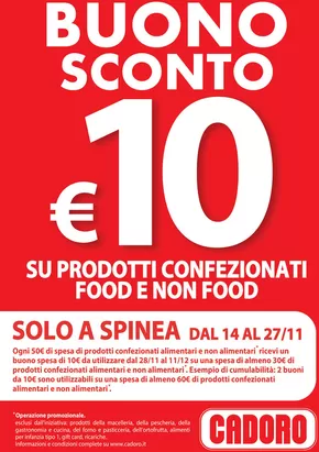 Volantino Cadoro a Portogruaro | Buono Sconto | 18/11/2024 - 27/11/2024